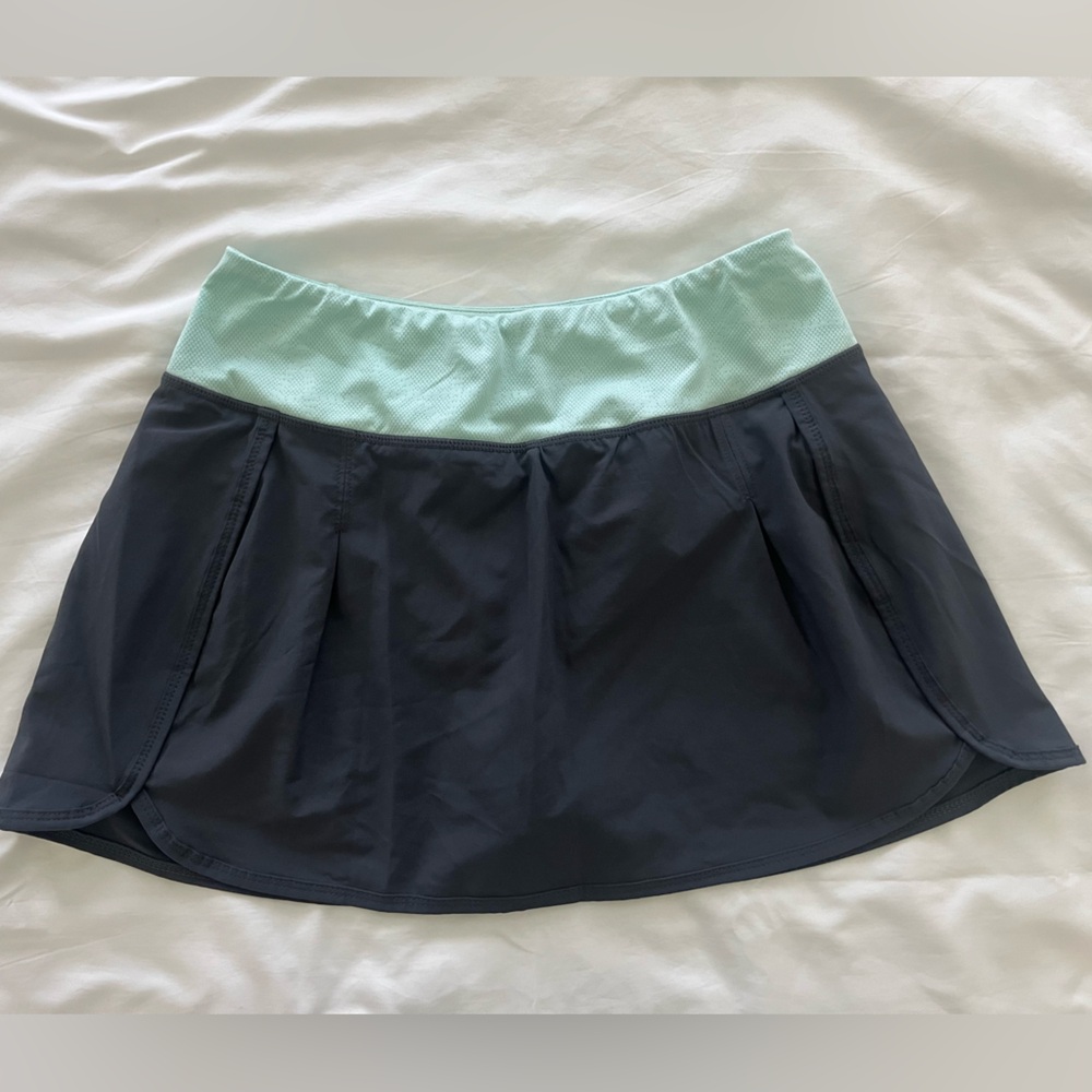 Kyodan Mint and Black Athletic Skort- Size Small